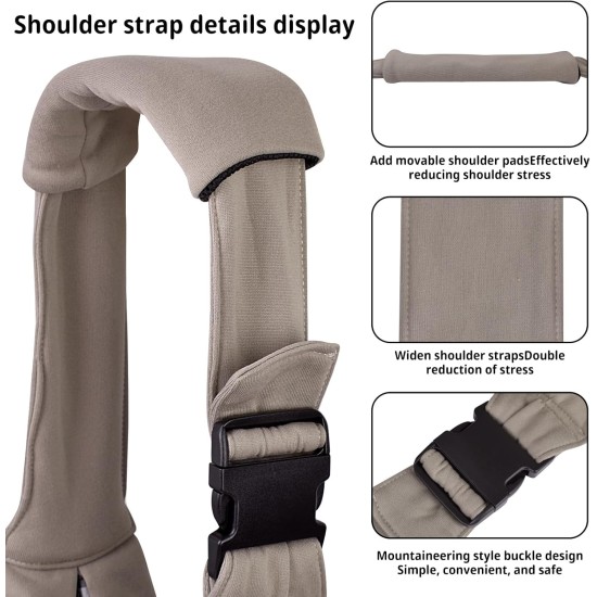 CUBY Dog Carrier, Sling Dogs, Hands-Free Breathable Mesh Adjustable for Small Dogs and Cats (Adjustable Shoulder Strap, Brown) CUBY Dog Carrier, Sling Dogs, Hands-Free Breathable Mesh Adjustable for Small Dogs and Cats (Adjustable Shoulder Strap, Brown)