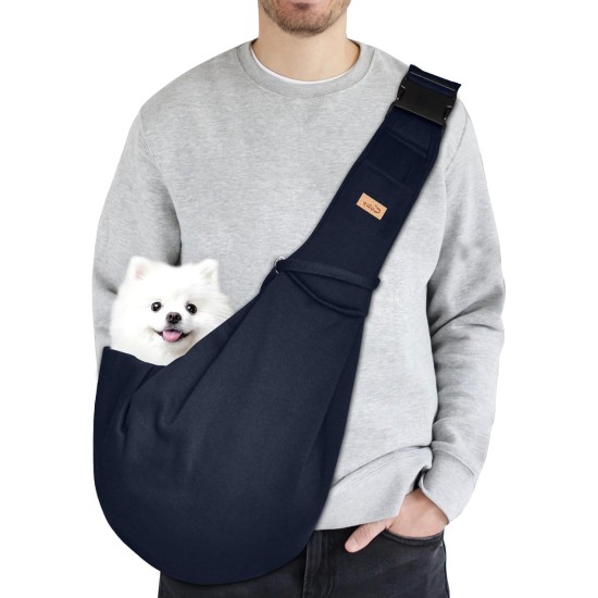 CUBY Dog Carrier, Sling Dogs, Hands-Free Breathable Mesh Adjustable for Small Dogs and Cats (Adjustable Shoulder Strap, Brown) CUBY Dog Carrier, Sling Dogs, Hands-Free Breathable Mesh Adjustable for Small Dogs and Cats (Adjustable Shoulder Strap, Brown)