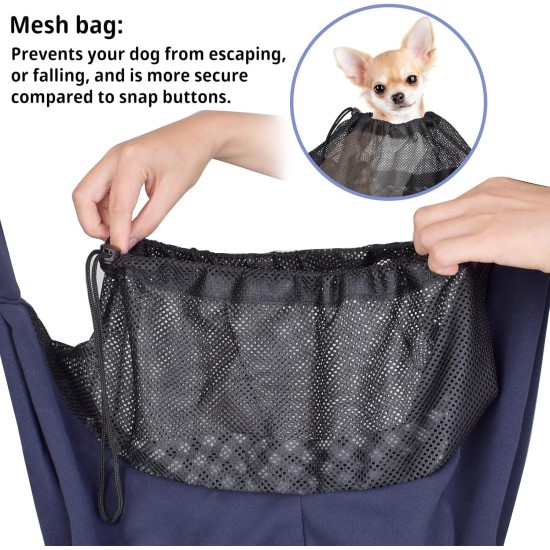 CUBY Dog Carrier, Sling Dogs, Hands-Free Breathable Mesh Adjustable for Small Dogs and Cats (Adjustable Shoulder Strap, Brown) CUBY Dog Carrier, Sling Dogs, Hands-Free Breathable Mesh Adjustable for Small Dogs and Cats (Adjustable Shoulder Strap, Brown)