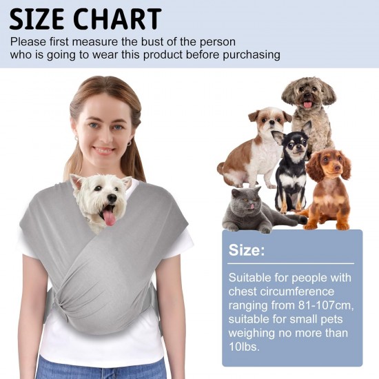 CUBY Dog Carrier, Summer Carry Bag, Forward Facing Backpack Carrier Shoulder to Reduce Back Pain, Hands-Free and Adjustable Puppy Sling 10 lbs (Light Grey) CUBY Dog Carrier, Summer Carry Bag, Forward Facing Backpack Carrier Shoulder to Reduce Back Pain, Hands-Free and Adjustable Puppy Sling 10 lbs (Light Grey)