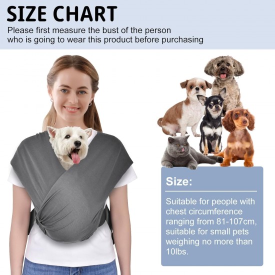 CUBY Dog Carrier, Summer Carry Bag, Forward Facing Backpack Carrier Shoulder to Reduce Back Pain, Hands-Free and Adjustable Puppy Sling 10 lbs (Light Grey) CUBY Dog Carrier, Summer Carry Bag, Forward Facing Backpack Carrier Shoulder to Reduce Back Pain, Hands-Free and Adjustable Puppy Sling 10 lbs (Light Grey)