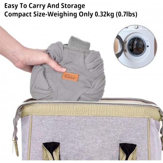 CUBY Dog Carrier, Summer Carry Bag, Forward Facing Backpack Carrier Shoulder to Reduce Back Pain, Hands-Free and Adjustable Puppy Sling 10 lbs (Light Grey) CUBY Dog Carrier, Summer Carry Bag, Forward Facing Backpack Carrier Shoulder to Reduce Back Pain, Hands-Free and Adjustable Puppy Sling 10 lbs (Light Grey)