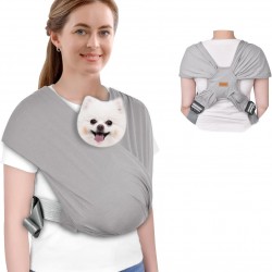 CUBY Dog Carrier, Summer Carry Bag, Forward Facing Backpack Carrier Shoulder to Reduce Back Pain, Hands-Free and Adjustable Puppy Sling 10 lbs (Light Grey) CUBY Dog Carrier, Summer Carry Bag, Forward Facing Backpack Carrier Shoulder to Reduce Back Pain, Hands-Free and Adjustable Puppy Sling 10 lbs (Light Grey)