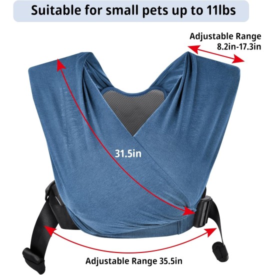 CUBY Dog Carry Bag, Forward Facing Backpack Carrier Shoulder to Reduce Back Pain, Hands-Free and Adjustable Puppy Sling 9 lbs (Dark Grey) CUBY Dog Carry Bag, Forward Facing Backpack Carrier Shoulder to Reduce Back Pain, Hands-Free and Adjustable Puppy Sling 9 lbs (Dark Grey)