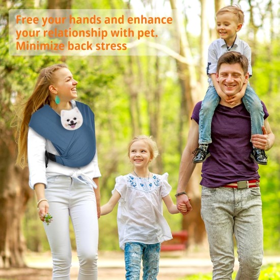 CUBY Dog Carry Bag, Forward Facing Backpack Carrier Shoulder to Reduce Back Pain, Hands-Free and Adjustable Puppy Sling 9 lbs (Dark Grey) CUBY Dog Carry Bag, Forward Facing Backpack Carrier Shoulder to Reduce Back Pain, Hands-Free and Adjustable Puppy Sling 9 lbs (Dark Grey)