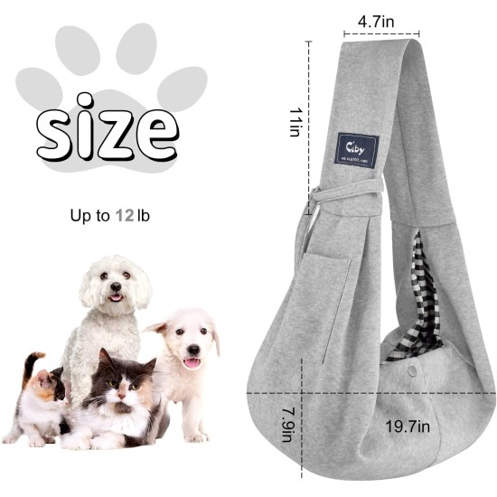 CUBY Dog Cat Carrier Reversible Soft Bag and Carry Bag Suitable for Puppies Small Dogs Cats Outdoor (Khaki Senior, Adjustable Strap 2.0) CUBY Dog Cat Carrier Reversible Soft Bag and Carry Bag Suitable for Puppies Small Dogs Cats Outdoor (Khaki Senior, Adjustable Strap 2.0)