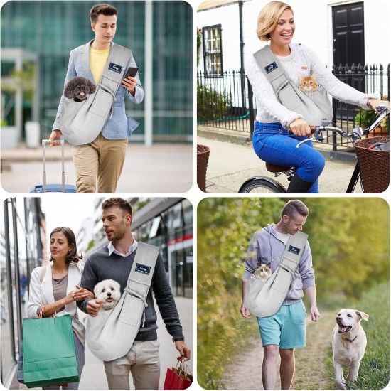 CUBY Dog Cat Carrier Reversible Soft Bag and Carry Bag Suitable for Puppies Small Dogs Cats Outdoor (Khaki Senior, Adjustable Strap 2.0) CUBY Dog Cat Carrier Reversible Soft Bag and Carry Bag Suitable for Puppies Small Dogs Cats Outdoor (Khaki Senior, Adjustable Strap 2.0)