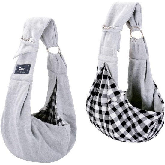 CUBY Dog Cat Carrier Reversible Soft Bag and Carry Bag Suitable for Puppies Small Dogs Cats Outdoor (Khaki Senior, Adjustable Strap 2.0) CUBY Dog Cat Carrier Reversible Soft Bag and Carry Bag Suitable for Puppies Small Dogs Cats Outdoor (Khaki Senior, Adjustable Strap 2.0)