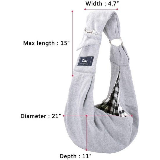 CUBY Dog Cat Carrier Reversible Soft Bag and Carry Bag Suitable for Puppies Small Dogs Cats Outdoor (Khaki Senior, Adjustable Strap 2.0) CUBY Dog Cat Carrier Reversible Soft Bag and Carry Bag Suitable for Puppies Small Dogs Cats Outdoor (Khaki Senior, Adjustable Strap 2.0)