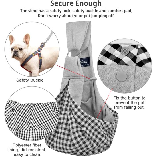 CUBY Dog Cat Carrier Reversible Soft Bag and Carry Bag Suitable for Puppies Small Dogs Cats Outdoor (Khaki Senior, Adjustable Strap 2.0) CUBY Dog Cat Carrier Reversible Soft Bag and Carry Bag Suitable for Puppies Small Dogs Cats Outdoor (Khaki Senior, Adjustable Strap 2.0)