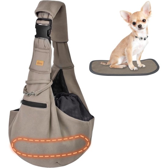 CUBY Dog Cat Carrier Reversible Soft Bag and Carry Bag Suitable for Puppies Small Dogs Cats Outdoor (Khaki Senior, Adjustable Strap 2.0) CUBY Dog Cat Carrier Reversible Soft Bag and Carry Bag Suitable for Puppies Small Dogs Cats Outdoor (Khaki Senior, Adjustable Strap 2.0)