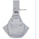 CYBERNOVA Small Pet Dog Cat Sling Carrier for 1-7 kg, Warm and Windproof with Bag, Hand-Free Pet Bag, Dog Cat Puppy Carry Bag for Winter Cold Weather (Grey)