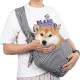 CYBERNOVA Small Pet Dog Cat Sling Carrier for 1-7 kg, Warm and Windproof with Bag, Hand-Free Pet Bag, Dog Cat Puppy Carry Bag for Winter Cold Weather (Grey)