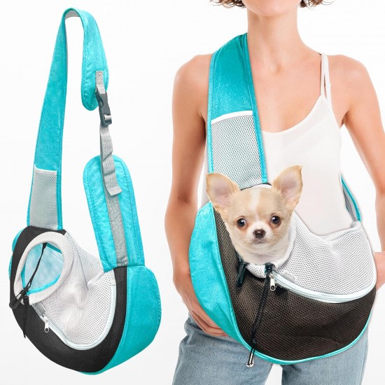 Carrier Sling Dog Carrier Bag Puppy Breathable Dog Carrier Bag up to 5 kg Dog Sling for Small Dogs Pet Shoulder Bag Dog for Walking Outdoor Activities Pack of 1 Carrier Sling Dog Carrier Bag Puppy Breathable Dog Carrier Bag up to 5 kg Dog Sling for Small Dogs Pet Shoulder Bag Dog for Walking Outdoor Activities Pack of 1