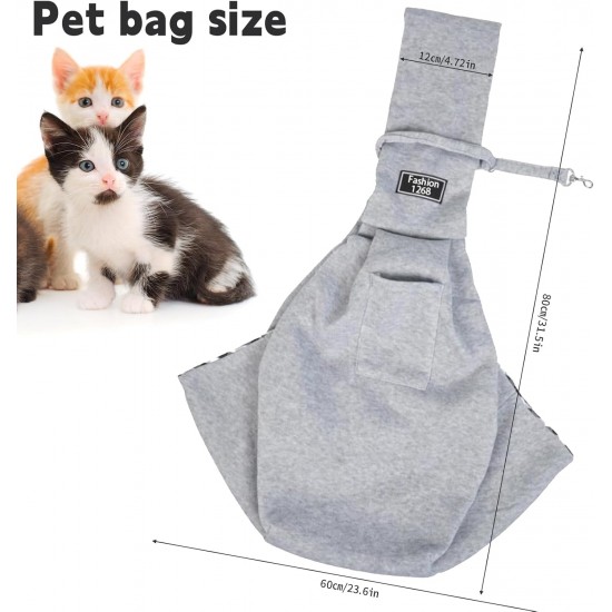 Carrier Sling Dog, Dog Bag, Puppies, Portable Dog Carry Bag, Up to 7.5 kg, Cat Carrier, Grey Dog Carrier, Transport Bag, Comfortable Dog Bags for Small Dogs and Cats Carrier Sling Dog, Dog Bag, Puppies, Portable Dog Carry Bag, Up to 7.5 kg, Cat Carrier, Grey Dog Carrier, Transport Bag, Comfortable Dog Bags for Small Dogs and Cats