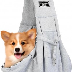 Carrier Sling Dog, Dog Bag, Puppies, Portable Dog Carry Bag, Up to 7.5 kg, Cat Carrier, Grey Dog Carrier, Transport Bag, Comfortable Dog Bags for Small Dogs and Cats Carrier Sling Dog, Dog Bag, Puppies, Portable Dog Carry Bag, Up to 7.5 kg, Cat Carrier, Grey Dog Carrier, Transport Bag, Comfortable Dog Bags for Small Dogs and Cats