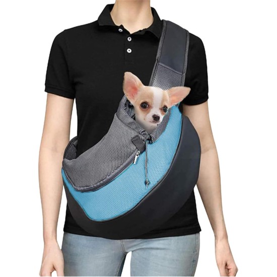 Carrier Sling Small Dog Carry Bag Mesh Dog Carrier Bag Adjustable Dog Carrier Bag Breathable Dog Bag Pet Shoulder Bag Outdoor Transport Bag for 2-6 kg Dogs Puppy Cat (Sky Blue) Carrier Sling Small Dog Carry Bag Mesh Dog Carrier Bag Adjustable Dog Carrier Bag Breathable Dog Bag Pet Shoulder Bag Outdoor Transport Bag for 2-6 kg Dogs Puppy Cat (Sky Blue)