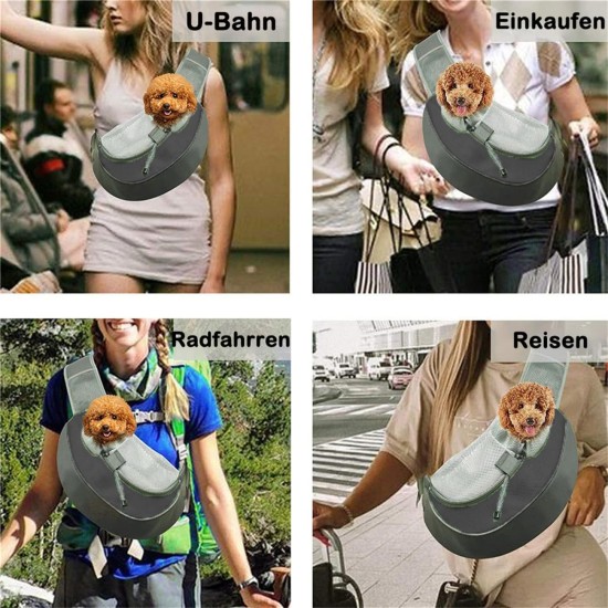 Carrier Sling Small Dog Carry Bag Mesh Dog Carrier Bag Adjustable Dog Carrier Bag Breathable Dog Bag Pet Shoulder Bag Outdoor Transport Bag for 2-6 kg Dogs Puppy Cat (Sky Blue) Carrier Sling Small Dog Carry Bag Mesh Dog Carrier Bag Adjustable Dog Carrier Bag Breathable Dog Bag Pet Shoulder Bag Outdoor Transport Bag for 2-6 kg Dogs Puppy Cat (Sky Blue)