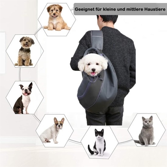 Carrier Sling Small Dog Carry Bag Mesh Dog Carrier Bag Adjustable Dog Carrier Bag Breathable Dog Bag Pet Shoulder Bag Outdoor Transport Bag for 2-6 kg Dogs Puppy Cat (Sky Blue) Carrier Sling Small Dog Carry Bag Mesh Dog Carrier Bag Adjustable Dog Carrier Bag Breathable Dog Bag Pet Shoulder Bag Outdoor Transport Bag for 2-6 kg Dogs Puppy Cat (Sky Blue)