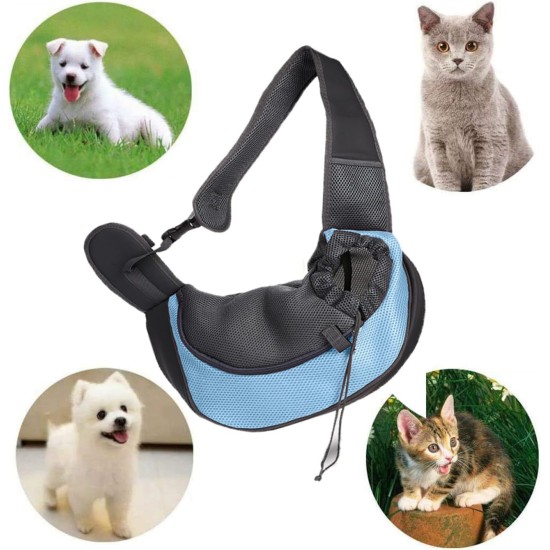 Carrier Sling Small Dog Carry Bag Mesh Dog Carrier Bag Adjustable Dog Carrier Bag Breathable Dog Bag Pet Shoulder Bag Outdoor Transport Bag for 2-6 kg Dogs Puppy Cat (Sky Blue) Carrier Sling Small Dog Carry Bag Mesh Dog Carrier Bag Adjustable Dog Carrier Bag Breathable Dog Bag Pet Shoulder Bag Outdoor Transport Bag for 2-6 kg Dogs Puppy Cat (Sky Blue)