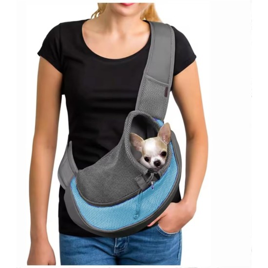 Carrier Sling Small Dog Carry Bag Mesh Dog Carrier Bag Adjustable Dog Carrier Bag Breathable Dog Bag Pet Shoulder Bag Outdoor Transport Bag for 2-6 kg Dogs Puppy Cat (Sky Blue) Carrier Sling Small Dog Carry Bag Mesh Dog Carrier Bag Adjustable Dog Carrier Bag Breathable Dog Bag Pet Shoulder Bag Outdoor Transport Bag for 2-6 kg Dogs Puppy Cat (Sky Blue)