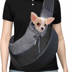 Carrier Sling Small Dog Carry Bag Mesh Dog Carrier Bag Adjustable Dog Carrier Bag Breathable Dog Bag Pet Shoulder Bag Outdoor Transport Bag for 2-6 kg Dogs Puppy Cat (Black) Carrier Sling Small Dog Carry Bag Mesh Dog Carrier Bag Adjustable Dog Carrier Bag Breathable Dog Bag Pet Shoulder Bag Outdoor Transport Bag for 2-6 kg Dogs Puppy Cat (Black)