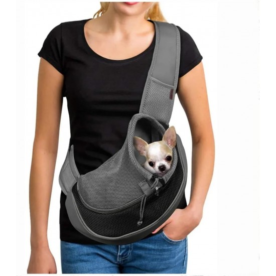 Carrier Sling Small Dog Carry Bag Mesh Dog Carrier Bag Adjustable Dog Carrier Bag Breathable Dog Bag Pet Shoulder Bag Outdoor Transport Bag for 2-6 kg Dogs Puppy Cat (Black) Carrier Sling Small Dog Carry Bag Mesh Dog Carrier Bag Adjustable Dog Carrier Bag Breathable Dog Bag Pet Shoulder Bag Outdoor Transport Bag for 2-6 kg Dogs Puppy Cat (Black)