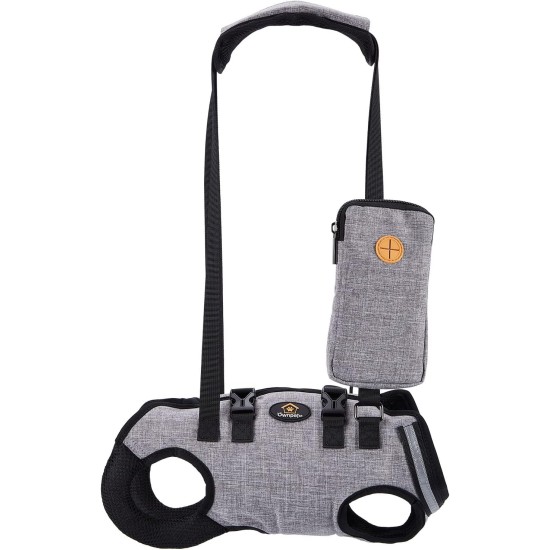 Carrying Aid Harness, Lifting Harness for Medium Dogs, Sling for Medium Dogs, Full Body Harness, Dog Carry Bag with Shoulder Strap, Soft, Waterproof, Adjustable, Grey, XL Carrying Aid Harness, Lifting Harness for Medium Dogs, Sling for Medium Dogs, Full Body Harness, Dog Carry Bag with Shoulder Strap, Soft, Waterproof, Adjustable, Grey, XL