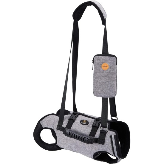 Carrying Aid Harness, Lifting Harness for Medium Dogs, Sling for Medium Dogs, Full Body Harness, Dog Carry Bag with Shoulder Strap, Soft, Waterproof, Adjustable, Grey, XL Carrying Aid Harness, Lifting Harness for Medium Dogs, Sling for Medium Dogs, Full Body Harness, Dog Carry Bag with Shoulder Strap, Soft, Waterproof, Adjustable, Grey, XL