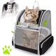 Cat Backpack Dog Backpack, Foldable Cat Transport Backpack Fully Ventilated Mesh Cat Transport Backpack Shoulder Bag, Cat Backpack for Travel, Walks and Hiking Cat Backpack Dog Backpack, Foldable Cat Transport Backpack Fully Ventilated Mesh Cat Transport Backpack Shoulder Bag, Cat Backpack for Travel, Walks and Hiking