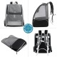 Cat Backpack Dog Backpack, Foldable Cat Transport Backpack Fully Ventilated Mesh Cat Transport Backpack Shoulder Bag, Cat Backpack for Travel, Walks and Hiking Cat Backpack Dog Backpack, Foldable Cat Transport Backpack Fully Ventilated Mesh Cat Transport Backpack Shoulder Bag, Cat Backpack for Travel, Walks and Hiking