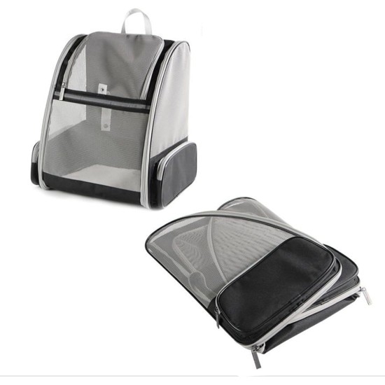 Cat Backpack Dog Backpack, Foldable Cat Transport Backpack Fully Ventilated Mesh Cat Transport Backpack Shoulder Bag, Cat Backpack for Travel, Walks and Hiking Cat Backpack Dog Backpack, Foldable Cat Transport Backpack Fully Ventilated Mesh Cat Transport Backpack Shoulder Bag, Cat Backpack for Travel, Walks and Hiking