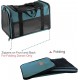 Cat Carrier - Portable Foldable Dog Carrier Soft Side Pocket for Pets up to 15 lbs, Airline Approved Travel Carrier for Puppies Cat Carrier - Portable Foldable Dog Carrier Soft Side Pocket for Pets up to 15 lbs, Airline Approved Travel Carrier for Puppies