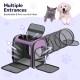Cat Carrier Backpacks with Expandable Cat Play Tunnel, Airline Approved Pet Backpack for Small Dogs and Large Cats up to 25 lbs, Foldable Cat Travel Carrier Cat Carrier Backpacks with Expandable Cat Play Tunnel, Airline Approved Pet Backpack for Small Dogs and Large Cats up to 25 lbs, Foldable Cat Travel Carrier