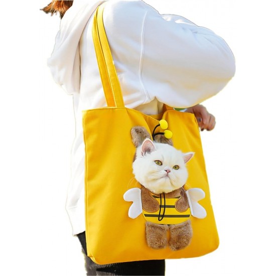 Cat Carry Bag Cartoon Pets Carry Bag Portable Foldable Shoulder Bag for Small Dogs and Cats Canvas Travel Cute Cat Bag Travel Breathable Transport Bag Cat Carry Bag Cartoon Pets Carry Bag Portable Foldable Shoulder Bag for Small Dogs and Cats Canvas Travel Cute Cat Bag Travel Breathable Transport Bag