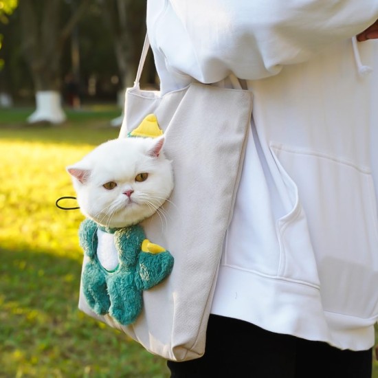 Cat Dog Cat Carrier Bag Portable Handbag Travel Bag Small Pet Travel Bag Adjustable Pet Carrier with Safety Belt Inside Cat Dog Cat Carrier Bag Portable Handbag Travel Bag Small Pet Travel Bag Adjustable Pet Carrier with Safety Belt Inside