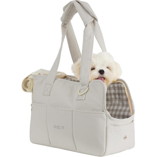 Cat Dog Puppy Carrier Bag Breathable Foldable Travel Bag Shoulder Bag Handbag for Small Pets Load up to 3kg (Small, Grey) Cat Dog Puppy Carrier Bag Breathable Foldable Travel Bag Shoulder Bag Handbag for Small Pets Load up to 3kg (Small, Grey)