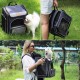 Cat and dog backpack, foldable, breathable pet backpack with inner safety lead, foldable dog bowl, for hiking, travel, outdoor use Cat and dog backpack, foldable, breathable pet backpack with inner safety lead, foldable dog bowl, for hiking, travel, outdoor use