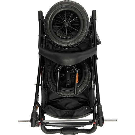 Chinook Black | Luxury Dog Stroller | Front and Rear Wheels (30 cm) Made of EVA for Added Comfort Reflective Tape For Pets up to 23 kg Chinook Black | Luxury Dog Stroller | Front and Rear Wheels (30 cm) Made of EVA for Added Comfort Reflective Tape For Pets up to 23 kg