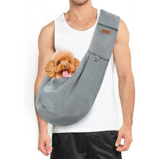 Classycoo Dog Carrier for Small Dogs, Breathable Mesh Bag for Pets, Travel Cat Carry Bag, Dog Carrier with Bag, Integrated Safety Lead, for 8 kg Pet (Khaki) Classycoo Dog Carrier for Small Dogs, Breathable Mesh Bag for Pets, Travel Cat Carry Bag, Dog Carrier with Bag, Integrated Safety Lead, for 8 kg Pet (Khaki)
