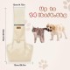 Classycoo Dog Carrier for Small Dogs, Breathable Mesh Bag for Pets, Travel Cat Carry Bag, Dog Carrier with Bag, Integrated Safety Lead, for 8 kg Pet (Beige) Classycoo Dog Carrier for Small Dogs, Breathable Mesh Bag for Pets, Travel Cat Carry Bag, Dog Carrier with Bag, Integrated Safety Lead, for 8 kg Pet (Beige)