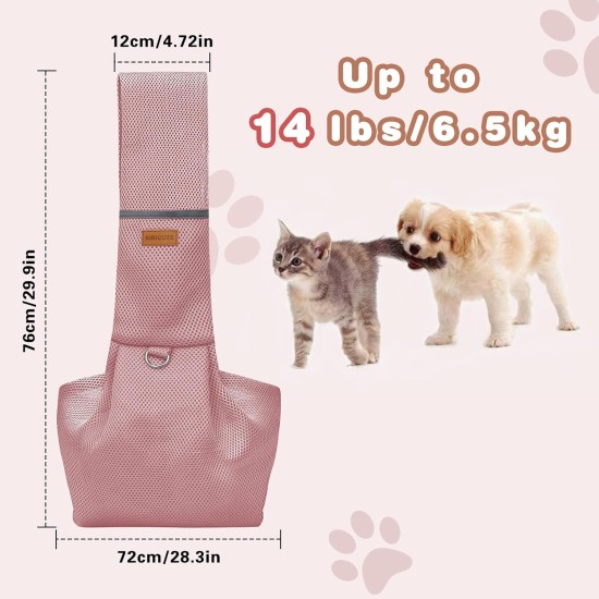 Classycoo Dog Carrier for Small Dogs, Breathable Mesh Bag for Pets, Travel Cat Carry Bag, Dog Carrier with Bag, Integrated Safety Lead, for 8 kg Pet (Beige) Classycoo Dog Carrier for Small Dogs, Breathable Mesh Bag for Pets, Travel Cat Carry Bag, Dog Carrier with Bag, Integrated Safety Lead, for 8 kg Pet (Beige)