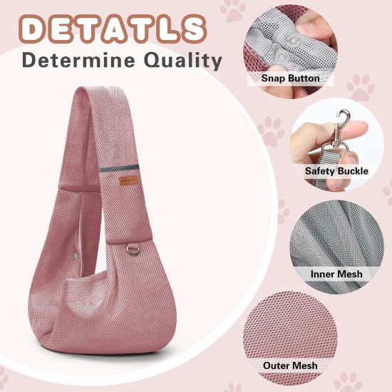 Classycoo Dog Carrier for Small Dogs, Breathable Mesh Bag for Pets, Travel Cat Carry Bag, Dog Carrier with Bag, Integrated Safety Lead, for 8 kg Pet (Beige) Classycoo Dog Carrier for Small Dogs, Breathable Mesh Bag for Pets, Travel Cat Carry Bag, Dog Carrier with Bag, Integrated Safety Lead, for 8 kg Pet (Beige)