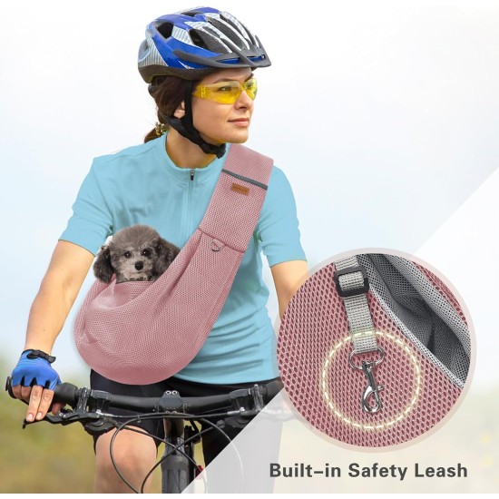 Classycoo Dog Carrier for Small Dogs, Breathable Mesh Bag for Pets, Travel Cat Carry Bag, Dog Carrier with Bag, Integrated Safety Lead, for 8 kg Pet (Beige) Classycoo Dog Carrier for Small Dogs, Breathable Mesh Bag for Pets, Travel Cat Carry Bag, Dog Carrier with Bag, Integrated Safety Lead, for 8 kg Pet (Beige)