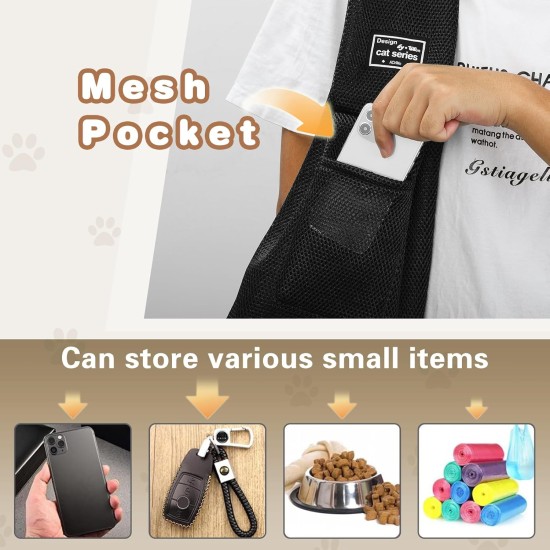 Classycoo Dog Carrier for Small Dogs, Breathable Mesh Bag for Pets, Travel Cat Carry Bag, Dog Carrier with Bag, Integrated Safety Lead, for 8 kg Pet (Beige) Classycoo Dog Carrier for Small Dogs, Breathable Mesh Bag for Pets, Travel Cat Carry Bag, Dog Carrier with Bag, Integrated Safety Lead, for 8 kg Pet (Beige)