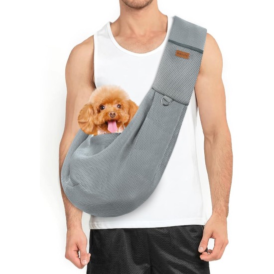 Classycoo Dog Carrier for Small Dogs, Breathable Mesh Bag for Pets, Travel Cat Carry Bag, Dog Carrier with Bag, Integrated Safety Lead, for 8 kg Pet (Beige) Classycoo Dog Carrier for Small Dogs, Breathable Mesh Bag for Pets, Travel Cat Carry Bag, Dog Carrier with Bag, Integrated Safety Lead, for 8 kg Pet (Beige)