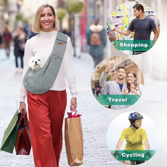 Classycoo Dog Carrier for Small Dogs, Breathable Mesh Bag for Pets, Travel Cat Carry Bag, Dog Carrier with Bag, Integrated Safety Lead, for 8 kg Pet (Beige) Classycoo Dog Carrier for Small Dogs, Breathable Mesh Bag for Pets, Travel Cat Carry Bag, Dog Carrier with Bag, Integrated Safety Lead, for 8 kg Pet (Beige)
