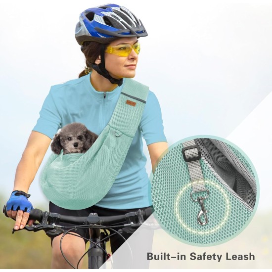 Classycoo Dog Carrier for Small Dogs, Breathable Mesh Bag for Pets, Travel Cat Carry Bag, Dog Carrier with Bag, Integrated Safety Lead, for 8 kg Pet (Beige) Classycoo Dog Carrier for Small Dogs, Breathable Mesh Bag for Pets, Travel Cat Carry Bag, Dog Carrier with Bag, Integrated Safety Lead, for 8 kg Pet (Beige)