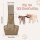 Classycoo Dog Carrier for Small Dogs, Breathable Mesh Bag for Pets, Travel Cat Carry Bag, Dog Carrier with Bag, Integrated Safety Lead, for 8 kg Pet (Beige) Classycoo Dog Carrier for Small Dogs, Breathable Mesh Bag for Pets, Travel Cat Carry Bag, Dog Carrier with Bag, Integrated Safety Lead, for 8 kg Pet (Beige)