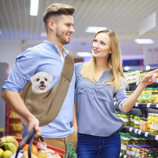 Classycoo Dog Carrier for Small Dogs, Breathable Mesh Bag for Pets, Travel Cat Carry Bag, Dog Carrier with Bag, Integrated Safety Lead, for 8 kg Pet (Beige) Classycoo Dog Carrier for Small Dogs, Breathable Mesh Bag for Pets, Travel Cat Carry Bag, Dog Carrier with Bag, Integrated Safety Lead, for 8 kg Pet (Beige)